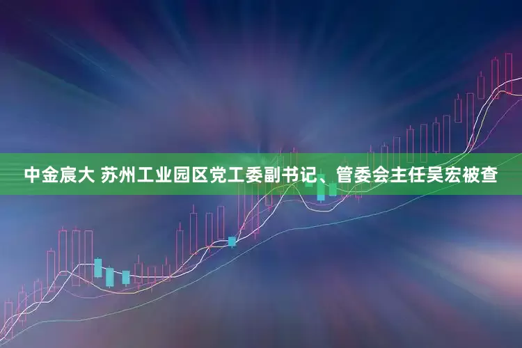 中金宸大 苏州工业园区党工委副书记、管委会主任吴宏被查